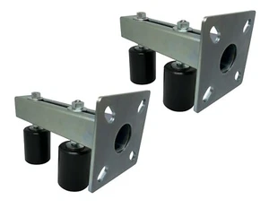 Rulli Guida Regolabili 3" Neri per Cancelli Scorrevoli Montaggio Universale Bullonato - Foto 1 di 8