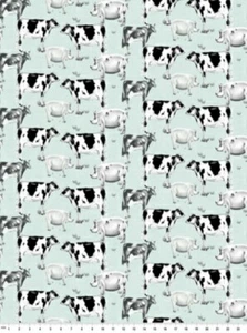 LINED WINDOW VALANCE CURTAIN 42 X 12 COW PIG FARMHOUSE FARMER ANIMALS KITCHEN - Picture 1 of 4