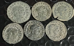 Cincin19,LOTES,Precioso 6 Follis reducidos de CONSTANTINO ,Tipo SOL INVICTO - Imagen 1 de 4
