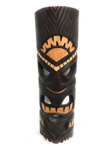 Lucky Tiki Mask 20 in - Hand Carved Tropical Decor | #bds1202350 - Picture 1 of 1