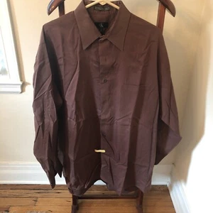 CK Calvin Klein Jeans Men’s Brown Long Sleeve Shirt XL - Picture 1 of 3
