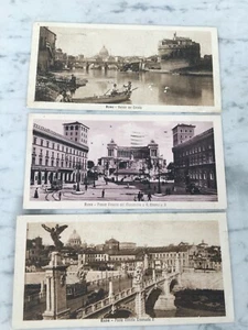 LOT OF 3 OLD ROME OLD POSTCARD CARDS - Picture 1 of 2