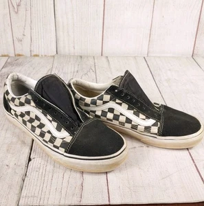 NO INSOLE, Vans Men 8 Women 9.5 Classic Old Skool Shoes Checkered Sneakers Suede - Picture 1 of 11