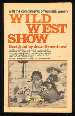 ORIGINAL SEWING PATTERN FOR WILD WEST COWBOY GIRL PONY TOY DOLL JEAN GREENHOWE - Image 1 of 3