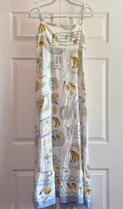 Anthropologie Label Of Love Italian La Dolce Vita Maxi Dress Lined Large NWT - Picture 1 of 9