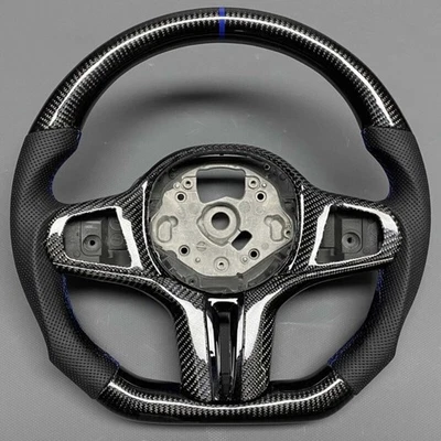 Carbon Fiber Steering Wheel for BMW M3 M4 G42 G01 G02 X3m G06 G07 G20 X5M M5 M8 - Image 1 of 4