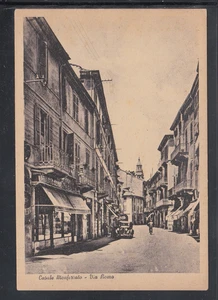 Cartolina Casale Monferrato Via Roma Pasticceria AUTO AFD1583 - Picture 1 of 1