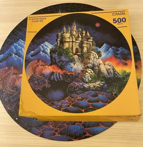Citadel 500 Piece 20” Round Fantasy Colorful Jigsaw Puzzle American Publishing - Picture 1 of 8