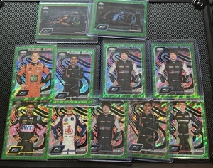 2024 Topps Chrome Formula 1 F1 Green Logofractor 11 Card F2 Lot - Picture 1 of 1