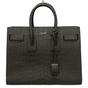 Auth SAINT LAURENT PARIS Sac de Jules Small 378299 Dark Gray Leather - Tote Bag - Picture 1 of 20
