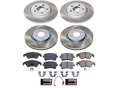 Kit de pastillas de freno y rotor Power Stop 46275QRDN para Audi A4 2012-2016 Foto 1 de 2
