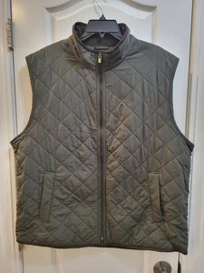 Magaschoni gilet trapuntato uomo verde marrone senza maniche pile taglia XXL - Foto 1 di 7