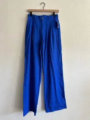 Love Tree Front Creased Pants Linen Blend Wide Leg Women’s Size Medium - Image 1 of 4