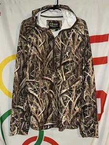 NEU Gator Waders Waypoint Grid 1/2 Zip Hoodie Large Mossy Oak Camouflage Jagd - Bild 1 von 6