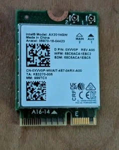 Intel AX201NGW Wi-Fi 6 AX201 WLAN Karte - Bluetooth 5,1-2,4 GHz - 5 GHz - M.2 - Bild 1 von 2