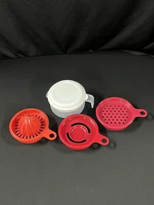 NEW Tupperware All In One Mate Cooks Maid Juicer Egg Separator Grater W/ Lid - Picture 1 of 11