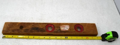 Vtg Wooden Level, Johnson No. 118T, Works! - Image 1 of 4