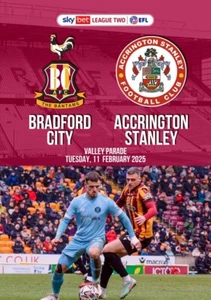 BRADFORD CITY v ACCRINGTON STANLEY 11 February 2025 EFL League Two FAN edition - Picture 1 of 1