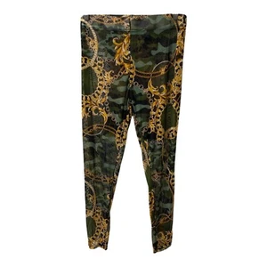 Women’s 4X Mesh Leggings Rouge Collection Multicolor Graphic Print Skinny - Picture 1 of 11