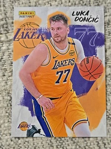 2025 PANINI INSTANT LUKA DONCIC 1ST LA LAKERS BASKETBALL CARD 14,914 PRINT RUN - Picture 1 of 2