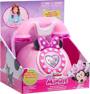 Disney Junior Minnie Mouse Ring Me Rotary Phone with Lights and Sounds New Toy - Picture 1 of 6