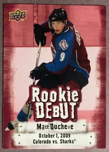 2009-10 Upper Deck Novato Debut #RD4 Matt Duchene Colorado Avalancha - Imagen 1 de 1