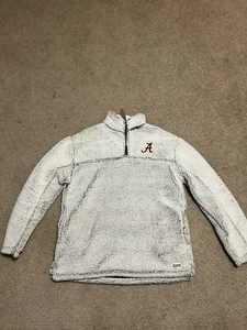 Alabama Crimson Tide 1/4 Zip Royce Embroidered Fleece Sherpa Jacket L - Picture 1 of 6