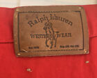 Vintage 70S Ralph Lauren Polo Western Wear Red Denim Jeans Deadstock Sz 6