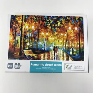 Romantic Street Scene 1000 Piece Puzzle Gull Qihan 16.7" x 11.8 New - Picture 1 of 3