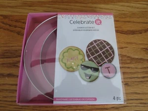 Celebrate It Ausstechformen 4 Kreise Metall 5,25” 4,25” 3,25” 2-7/8” Neu in Verpackung - Bild 1 von 7