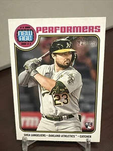 2023 Topps Heritage New Age Performers Shea Langeliers RC #NA-13 Oakland A's - Picture 1 of 2