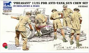 Bronco 1/35 #CB35135 Pheasant 17/25 Pdr Anti-Tank Gun Crew Set - Picture 1 of 1