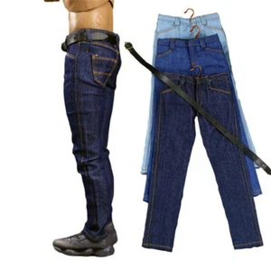 1:6 Scale Male Jeans Male Pants Model for 12'' Hot Toys Soldier Figure Body Doll - Picture 1 of 13