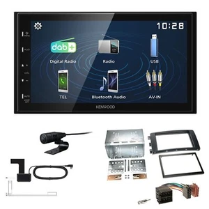 Kenwood 2DIN DAB+ Autoradio für Smart ForTwo 2007-2010 schwarz - Bild 1 von 5