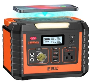 EBL Centrale Elettrica Portatile 300, 110V/330W Onda Sinusoidale Pura Generatore Solare - Foto 1 di 1