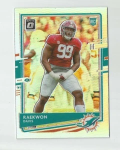 2020 DONRUSS OPTIC SILVER HOLO ROOKIE RAEKWON DAVIS #134 MIAMI DOLPHINS - Bild 1 von 1