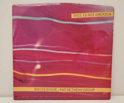 DAVID BOWIE / Pat Metheny Group This Is Not America Vinyl 7" 45 Rpm 1985 VG+ - Image 1 of 3