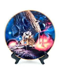 Milestones in Space Moon Landing Plate Hamilton Collection 1994 #3160A - Picture 1 of 5