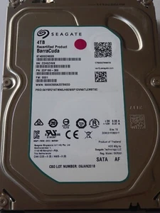 ST4000DM005 SN: ZDH PN: 2DP166-300 FW: 0001 TK 01 FEB 2017 Seagate 4TB - Afbeelding 1 van 1