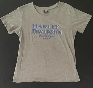 Harley Davidson Motorcycle Tee Shirt Gray RIDE A LEGEND with Eagle M/L “18 X “25 - Picture 1 of 5