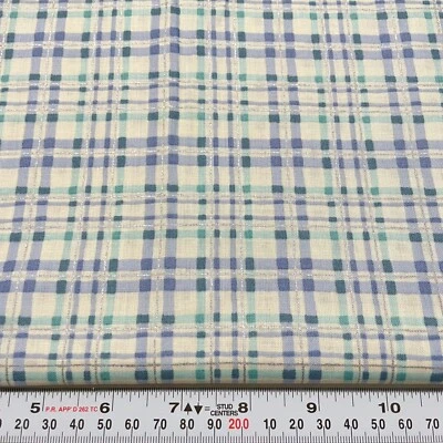 Concord Fabrics by Kesslers Plaid with Metallic Cotton Fabric by the Half Yard - Image 1 of 2