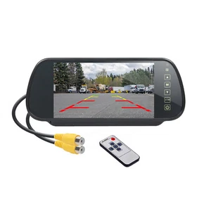 TFT-LCD 7" Rear View Mirror Monitor 800x480 DC12-24V 2CH For Truck Caravan RV - Picture 1 of 13