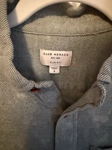 Men's Club Monaco Small Green Buttondown - Picture 1 of 3