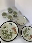 Vintage Shafford Dinner Plate, China SET of 4, Chinese Garden w/Birds &Butterfly