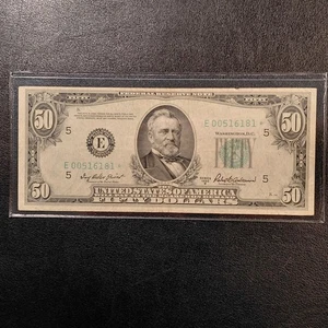 1950 ($50) *STAR* Federal Reserve Banknote. Richmond, VA. - Picture 1 of 6
