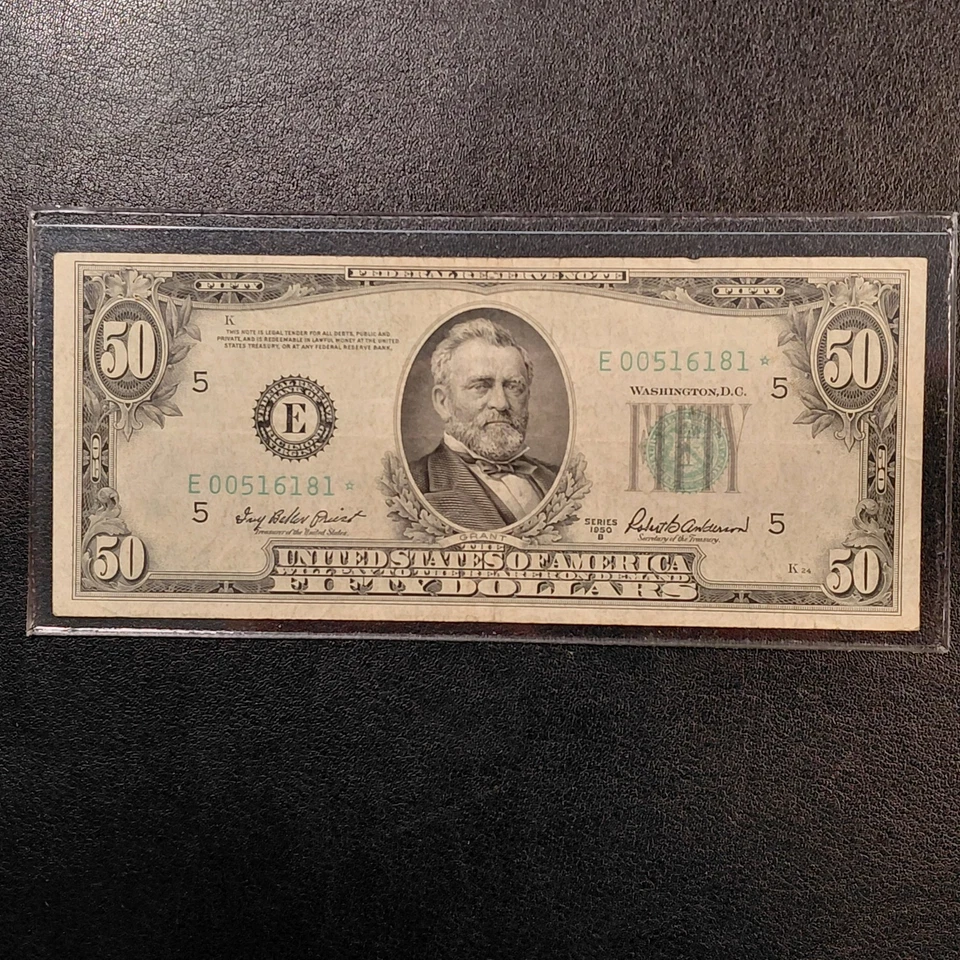 1950 ($50) *STAR* Federal Reserve Banknote. Richmond, VA. - Image 1 of 4