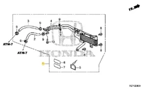 Genuine Honda Trailer Hitch Atf Cooler 6-Speed (Awd Only) 06255-RLX-306 - Picture 1 of 1