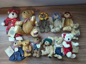 Menge 12 Boyds Bären Plüsch mit Etikett Vintage Sammlerstück Bären verschiedene Stile - Bild 1 von 20