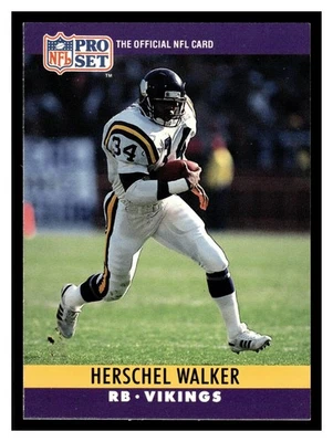 1990 Pro Set Herschel Walker #197 Minnesota Vikings - Image 1 of 2