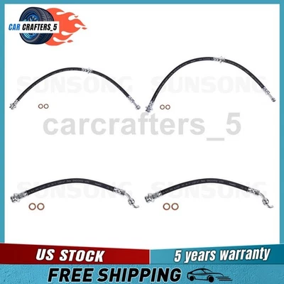 4 mangueras hidráulicas de freno delantero trasero para Nissan Altima 2013-2017 2,5 L Foto 1 de 4